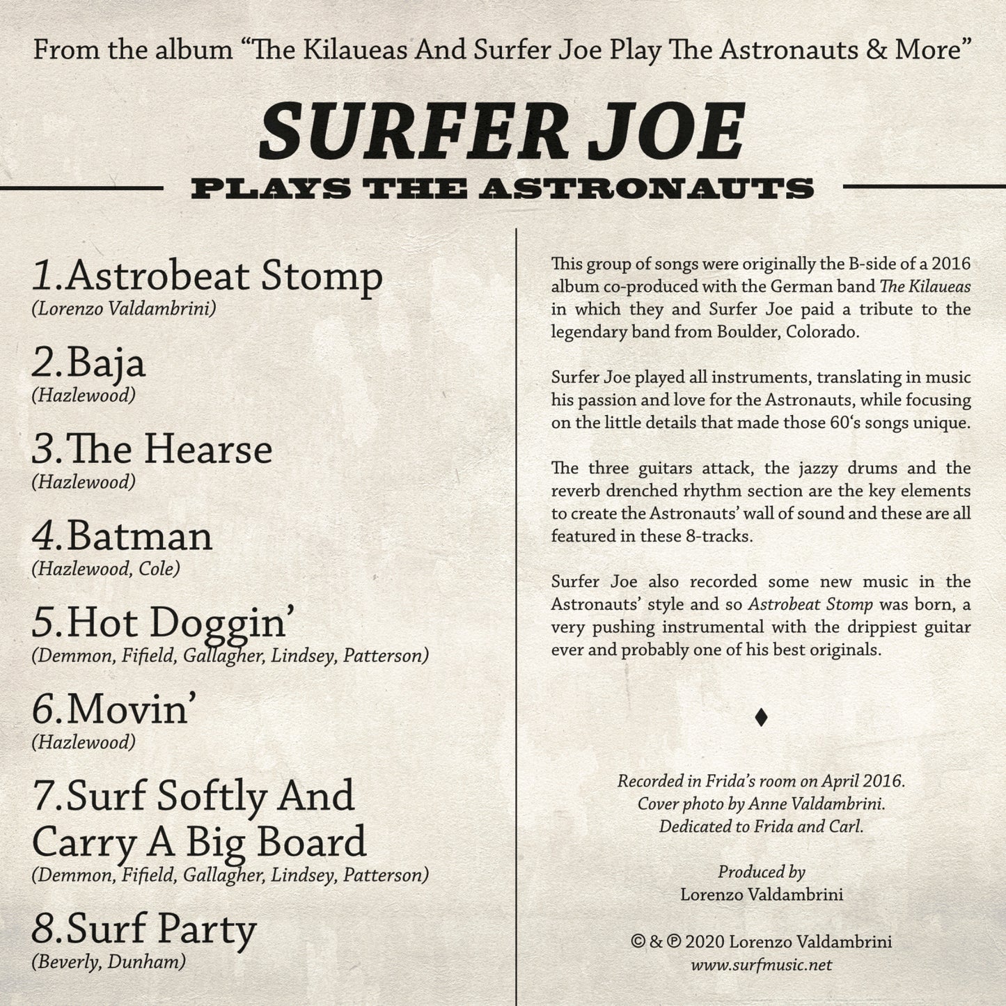 Surfer Joe - Surfer Joe Plays The Astronauts