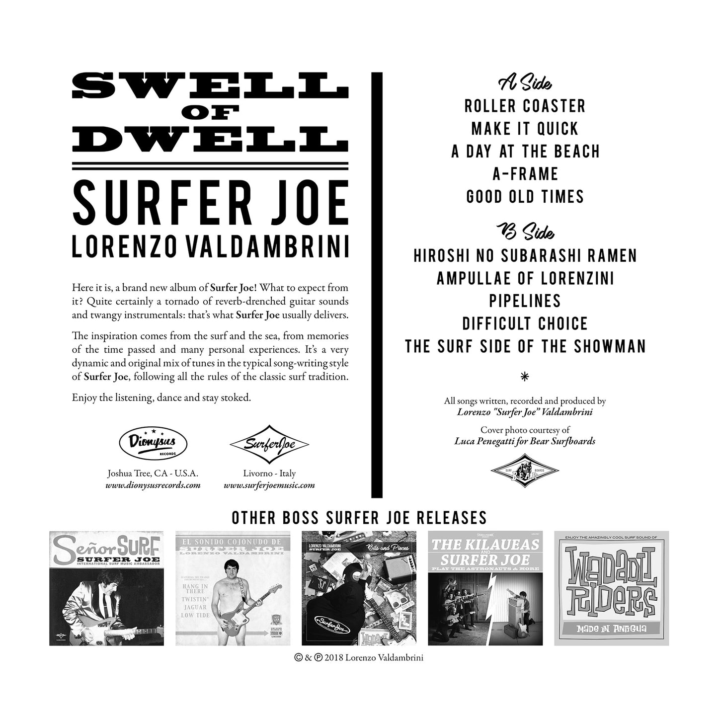 Swell Of Dwell LP