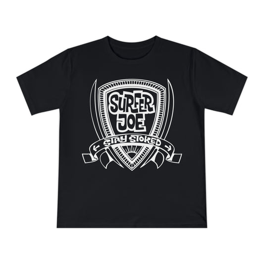 Black T-Shirt Surfer Joe "Shield" Logo